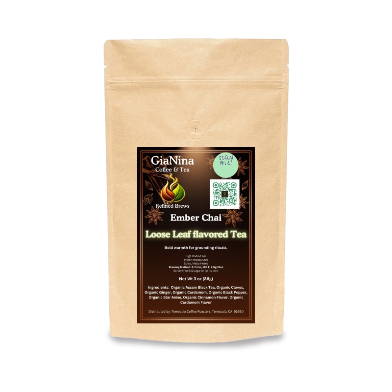Ember Chai loose leaf masala chai spice blend, 3oz pouch