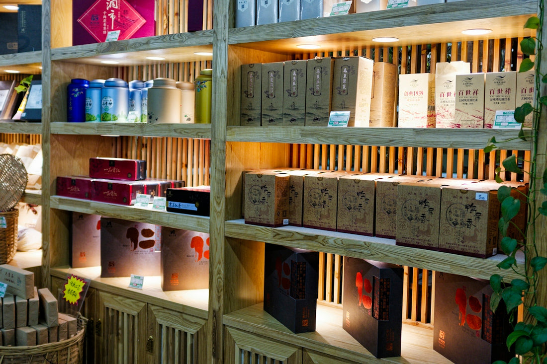 A room filled with lots of shelves filled with boxes