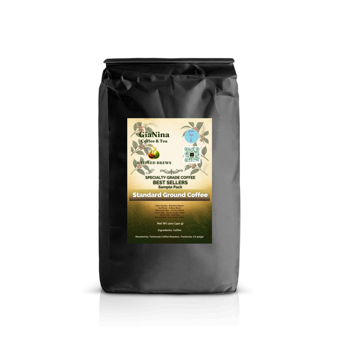 GiaNina Coffee Discovery Sampler — six 2oz bags of coffee for sharing and discovering favorites together