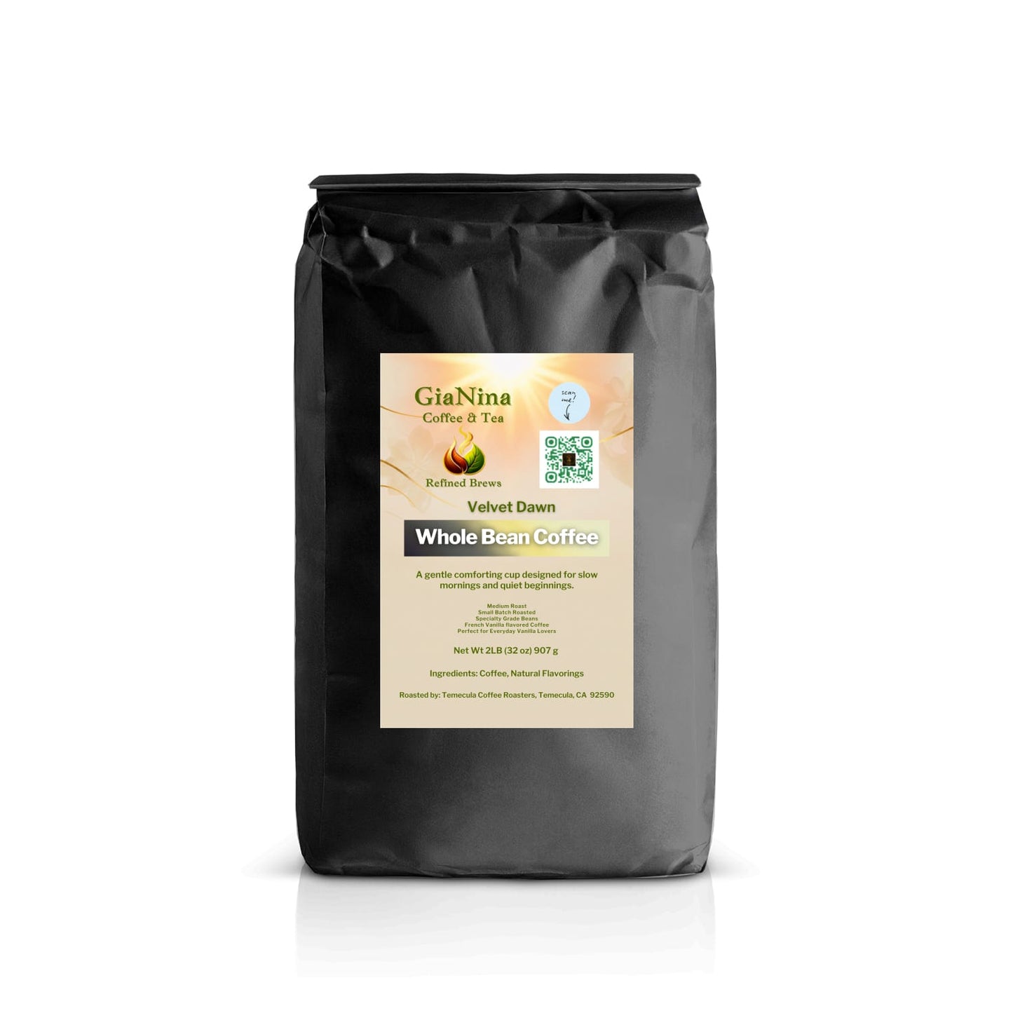Velvet Dawn (French Vanilla - Whole Bean - 2 LB