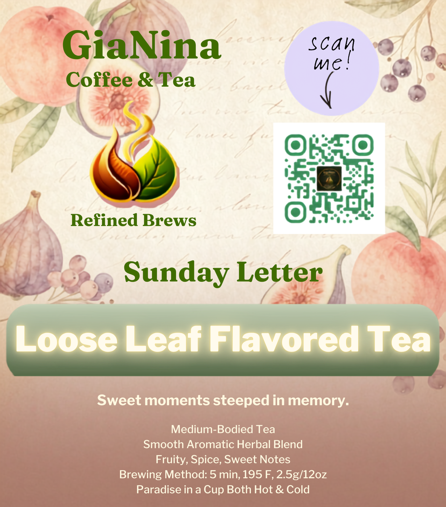 Sunday Letter - Peach Paradise